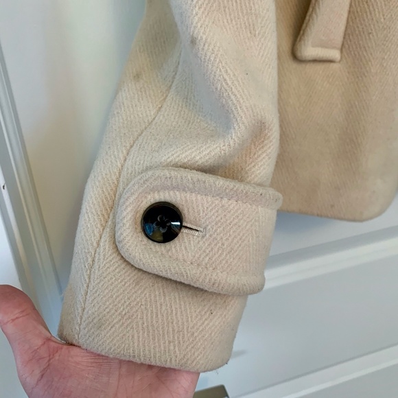 Cream Banana Republic Toggle Coat - Picture 4 of 10